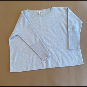 Garnet Hill 100% Cashmere Cropped Sweater